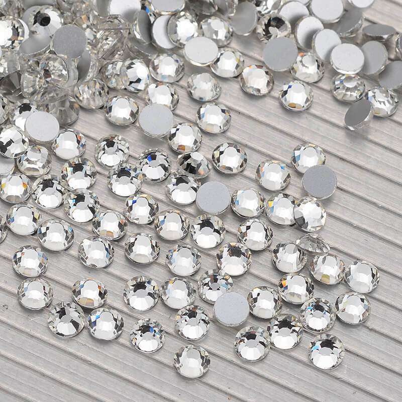 Crystal Glass FlatBack Rhinestones Silver Back WholesaleRhinestone メイン画像