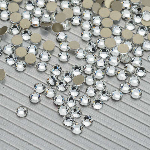 Crystal Glass Flat Back Rhinestones Golden Back WholesaleRhinestone メイン画像