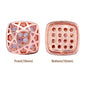 Cushion Square Shape Rose Gold Plated High-Quality Sew-on Alloy Charms Inlaid Cubic Zirconia WholesaleRhinestone
