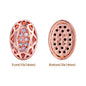 Oval Shape Rose Gold Plated High-Quality Sew-on Alloy Charms Inlaid Cubic Zirconia WholesaleRhinestone