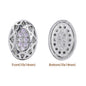 Mixed Colors Oval Shape Imitation Rhodium Plated High-Quality Sew-on Alloy Charms Inlaid Cubic Zirconia WholesaleRhinestone