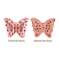 Mixed Colors Butterfly Shape Rose Gold plated High-Quality Sew-on Alloy Charms Inlaid Cubic Zirconia WholesaleRhinestone