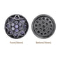 Round Shape Hematite Plated High-Quality Sew-on Alloy Charms Inlaid Cubic Zirconia WholesaleRhinestone