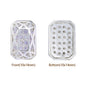 Octagon Shape Silver Plated High-Quality Sew-on Alloy Charms Inlaid Cubic Zirconia