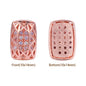 Cushion Rectangle Shape Rose Gold Plated High-Quality Sew-on Alloy Charms Inlaid Cubic Zirconia WholesaleRhinestone