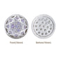 Round Shape Silver Plated High-Quality Sew-on Alloy Charms Inlaid Cubic Zirconia WholesaleRhinestone