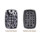 Cushion Rectangle Shape Hematite Plated High-Quality Sew-on Alloy Charms Inlaid Cubic Zirconia WholesaleRhinestone