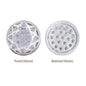 Round Shape Silver Plated High-Quality Sew-on Alloy Charms Inlaid Cubic Zirconia WholesaleRhinestone