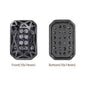 Octagon Shape Hematite Plated High-Quality Sew-on Alloy Charms Inlaid Cubic Zirconia WholesaleRhinestone