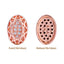 Oval Shape Rose Gold Plated High-Quality Sew-on Alloy Charms Inlaid Cubic Zirconia WholesaleRhinestone