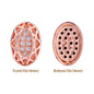 Oval Shape Rose Gold Plated High-Quality Sew-on Alloy Charms Inlaid Cubic Zirconia WholesaleRhinestone