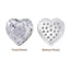 Heart Shape Silver Plated High-Quality Sew-on Alloy Charms Inlaid Cubic Zirconia
