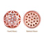 Round Shape Rose Gold Plated High-Quality Sew-on Alloy Charms Inlaid Cubic Zirconia WholesaleRhinestone