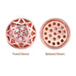 Round Shape Rose Gold Plated High-Quality Sew-on Alloy Charms Inlaid Cubic Zirconia WholesaleRhinestone