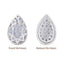 Drop Shape Silver Plated High-Quality Sew-on Alloy Charms Inlaid Cubic Zirconia WholesaleRhinestone