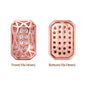 Octagon Shape Rose Gold Plated High-Quality Sew-on Alloy Charms Inlaid Cubic Zirconia WholesaleRhinestone