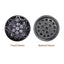 Round Shape Hematite Plated High-Quality Sew-on Alloy Charms Inlaid Cubic Zirconia WholesaleRhinestone