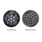 Round Shape Hematite Plated High-Quality Sew-on Alloy Charms Inlaid Cubic Zirconia WholesaleRhinestone