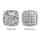 Cushion Square Shape Imitation Rhodium Plated High-Quality Sew-on Alloy Charms Inlaid Cubic Zirconia WholesaleRhinestone