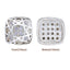 Cushion Square Shape Silver Plated High-Quality Sew-on Alloy Charms Inlaid Cubic Zirconia WholesaleRhinestone