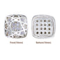 Cushion Square Shape Silver Plated High-Quality Sew-on Alloy Charms Inlaid Cubic Zirconia WholesaleRhinestone
