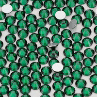 Dark Green Glass FlatBack Rhinestones In Bulk WholesaleRhinestone