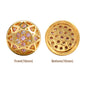 Round Shape Golden Plated High-Quality Sew-on Alloy Charms Inlaid Cubic Zirconia WholesaleRhinestone