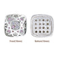 Cushion Square Shape Silver Plated High-Quality Sew-on Alloy Charms Inlaid Cubic Zirconia WholesaleRhinestone