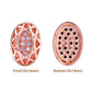 Oval Shape Rose Gold Plated High-Quality Sew-on Alloy Charms Inlaid Cubic Zirconia WholesaleRhinestone