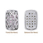 Mixed Colors Cushion Rectangle Shape Imitation Rhodium Plated High-Quality Sew-on Alloy Charms Inlaid Cubic Zirconia WholesaleRhinestone