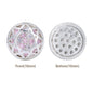 Round Shape Silver Plated High-Quality Sew-on Alloy Charms Inlaid Cubic Zirconia WholesaleRhinestone
