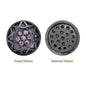 Round Shape Hematite Plated High-Quality Sew-on Alloy Charms Inlaid Cubic Zirconia WholesaleRhinestone