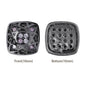 Cushion Square Shape Hematite Plated High-Quality Sew-on Alloy Charms Inlaid Cubic Zirconia WholesaleRhinestone