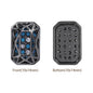 Octagon Shape Hematite Plated High-Quality Sew-on Alloy Charms Inlaid Cubic Zirconia WholesaleRhinestone
