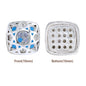Cushion Square Shape Silver Plated High-Quality Sew-on Alloy Charms Inlaid Cubic Zirconia WholesaleRhinestone