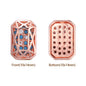 Octagon Shape Rose Gold Plated High-Quality Sew-on Alloy Charms Inlaid Cubic Zirconia WholesaleRhinestone