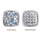 Cushion Square Shape Imitation Rhodium Plated High-Quality Sew-on Alloy Charms Inlaid Cubic Zirconia WholesaleRhinestone