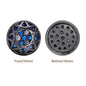 Round Shape Hematite Plated High-Quality Sew-on Alloy Charms Inlaid Cubic Zirconia WholesaleRhinestone