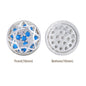 Round Shape Silver Plated High-Quality Sew-on Alloy Charms Inlaid Cubic Zirconia WholesaleRhinestone