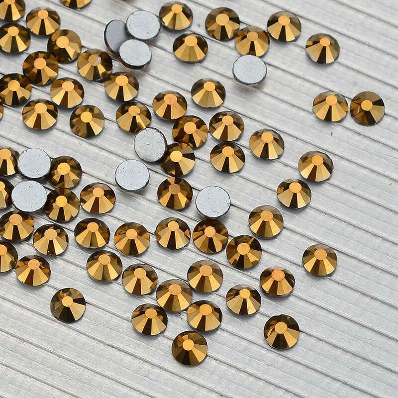 Aurum Glass Flat Back Rhinestones In Bulk WholesaleRhinestone