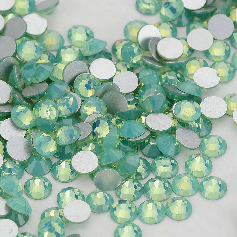 Green Opal Glass FlatBack Rhinestones In Bulk WholesaleRhinestone