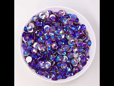 Smoked Topaz AB Glass FlatBack Rhinestones