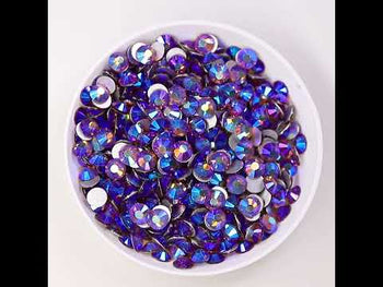 Smoked Topaz AB Glass FlatBack Rhinestones
