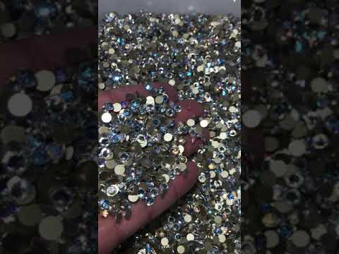 Blue Moonlight Glass Flat Back Rhinestones