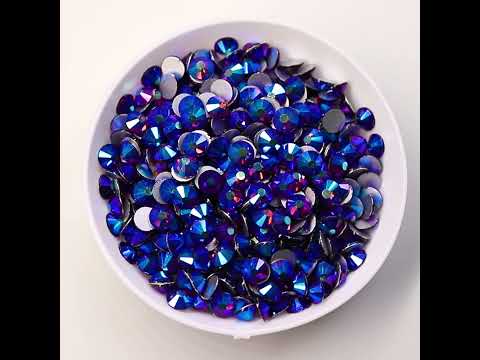 Amethyst AB Glass FlatBack Rhinestones In Bulk