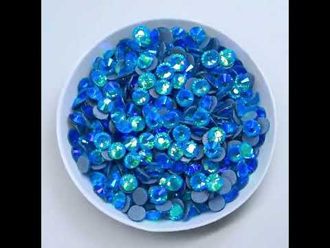 Aquamarine AB Glass HotFix Rhinestones