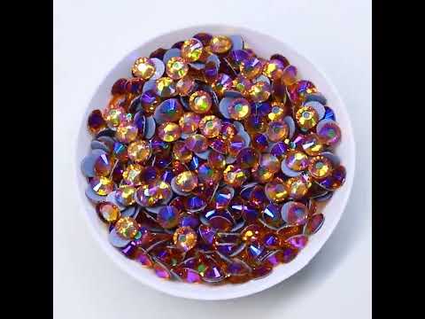 Topaz AB Glass HotFix Rhinestones