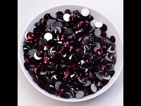 Amethyst Glass FlatBack Rhinestones Sliver Back
