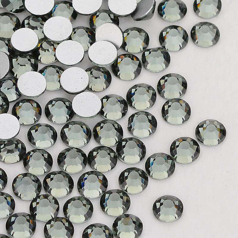 Black Diamond Glass FlatBack Rhinestones In Bulk WholesaleRhinestone