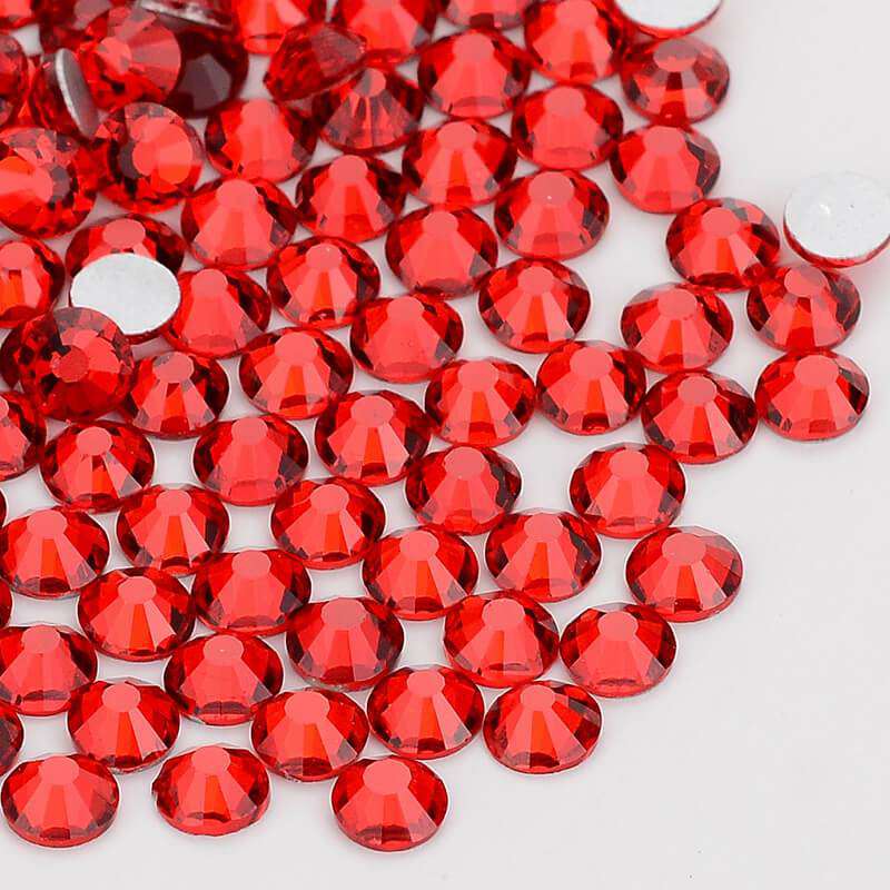 Siam Glass FlatBack Rhinestones In Bulk WholesaleRhinestone